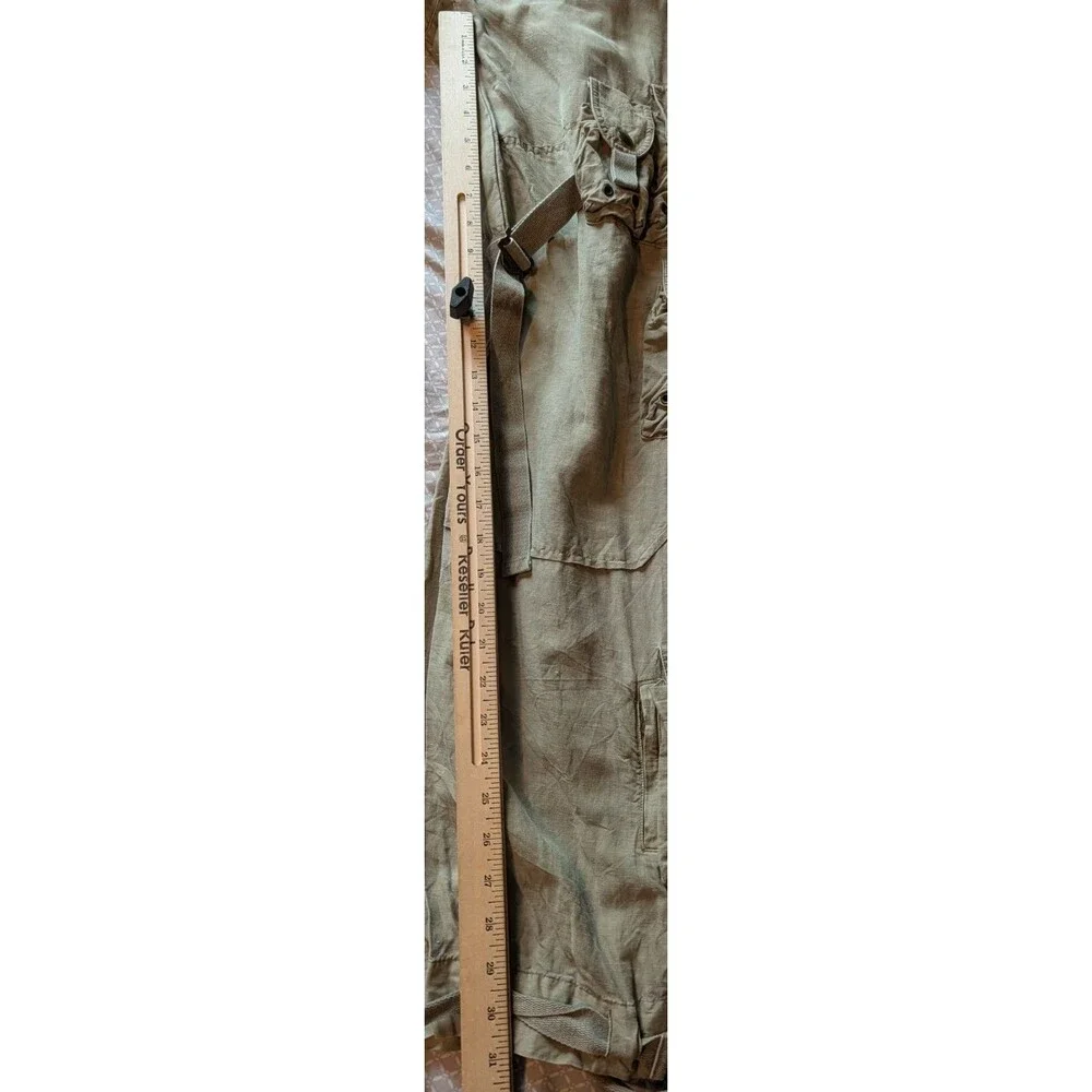 RALPH LAUREN CARGO PANTS LINEN & SILK VINTAGE EC SIZE 6 RARE!